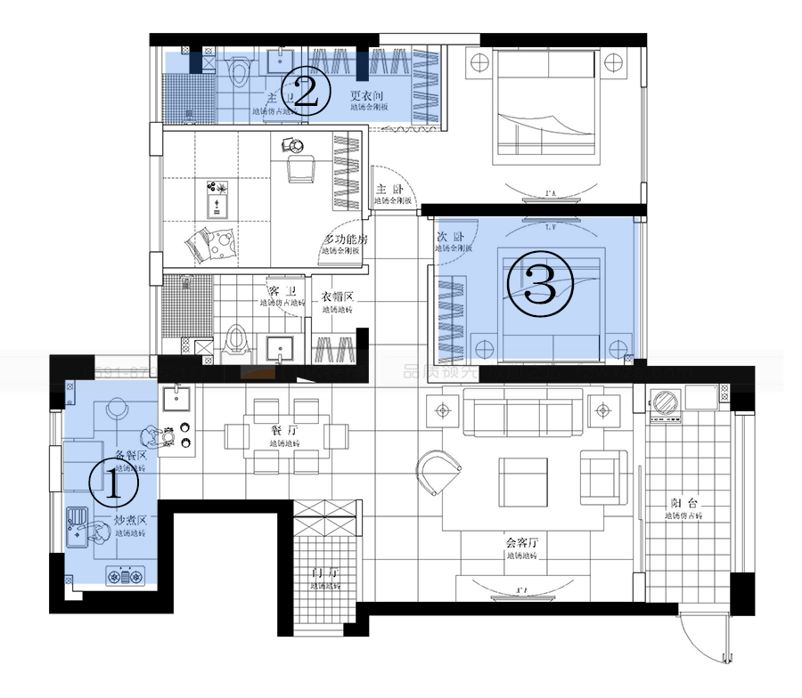 福州裝修設(shè)計(jì)-平面方案 福州裝修設(shè)計(jì)-平面方案